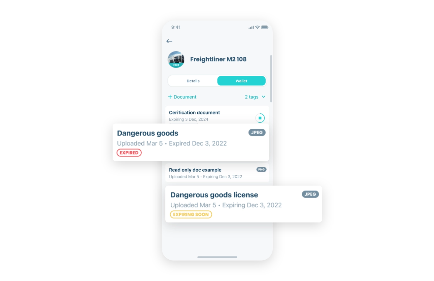 Roadside document access 