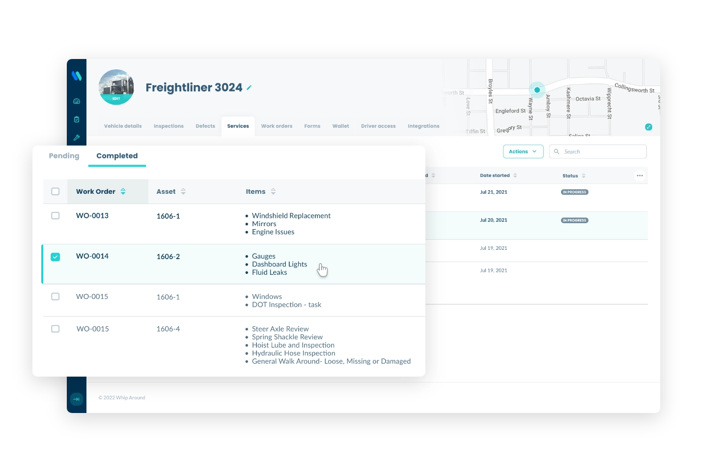 DOT audit or monthly maintenance reporting